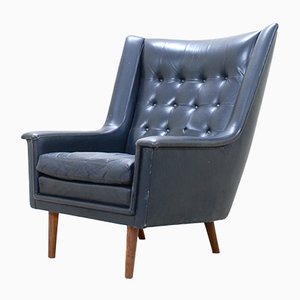 Vintage Leather Lounge Chair from Vejen Polstermobelfabrik