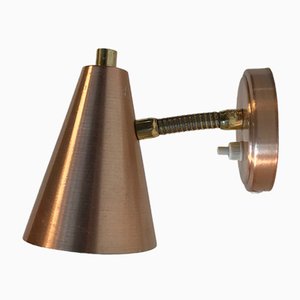 Mid-Century Wandlampe aus Kupfer & Messing von E.S. Horn, 1960er