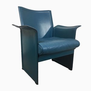 Leather Korium Armchair by Tito Agnoli for Matteo Grassi, 1970s