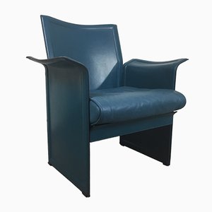 Leather Korium Armchair by Tito Agnoli for Matteo Grassi, 1970s