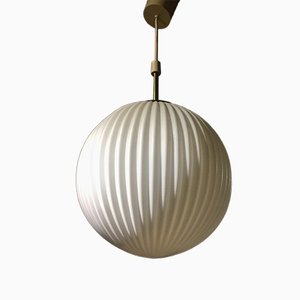 Vintage Danish Crystal Sphere Pendant Lamp