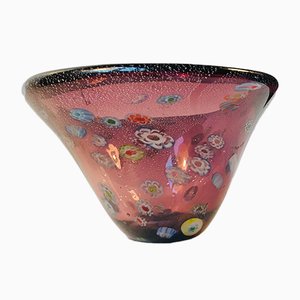 Mid-Century Millefiori Murano Glass Bowl, 1970s