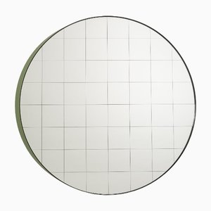 Large Centimetri Wall Mirror by Studiocharlie for Atipico in Olive Green