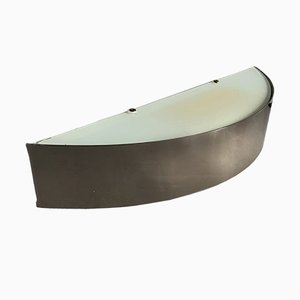 Nickel Plated Half Moon Wall Light from Missal, 1998