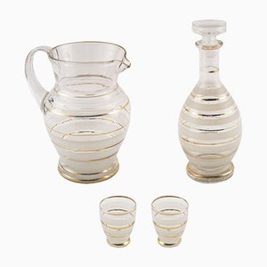 Art Deco Set aus Muranoglas