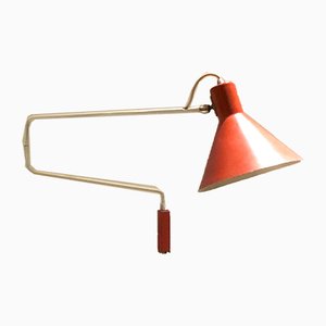 Lampada da parete vintage regolabile di J.J.M. Hoogervorst per Anvia, anni '50