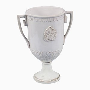 18th Century Greek Enameled Terracotta Vase from Ceramiche di Este