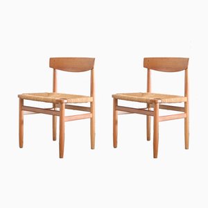 537 Oresund Oak Dining Chairs by Børge Mogensen for Karl Andersson & Söner, 1950s, Set of 2