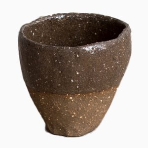 By Hand Dark Sand Espresso Cup from Kana London