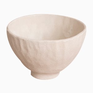 By Hand White Sand Soup Bowl from Kana London