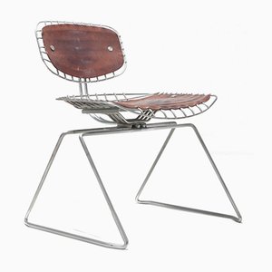 Beaubourg Wire Chairs by Michel Cadestin & Georges Laurent for Centre Pompidou, 1977, Set of 6