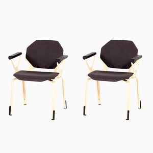 Sedia da ufficio esagonale di Froscher per Sitform, anni '70