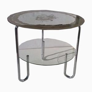 Table Basse Ronde Vintage, Italie, 1930s