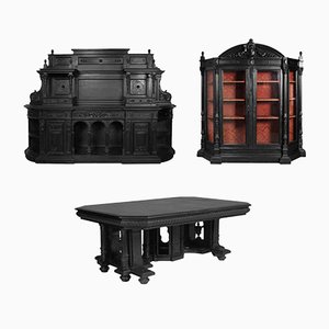 18th Century Ebonized Carved Walnut Display Cabinet by Andrea Palladio