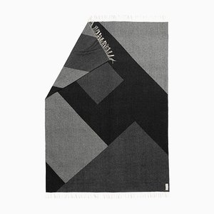 Geometric Planes x Grey Geometric Gaze Blanket by Catharina Mende