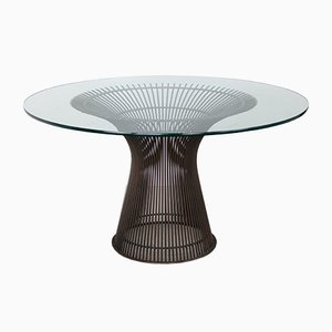 Mesa de comedor de bronce de Warren Platner para Knoll International, 1966