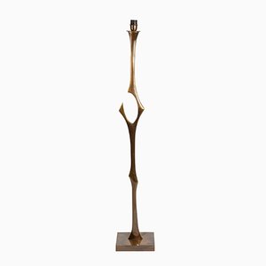 Lampadaire Sculptural en Bronze par Willy Daro, 1970s