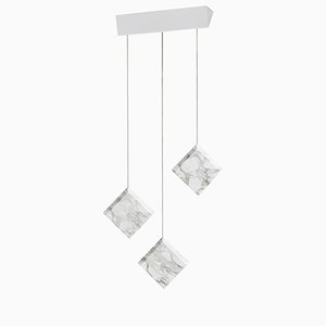 Werner Jr. Calacatta Ceiling Lamp with White Mount by Andrea Barra for [1+2=8]