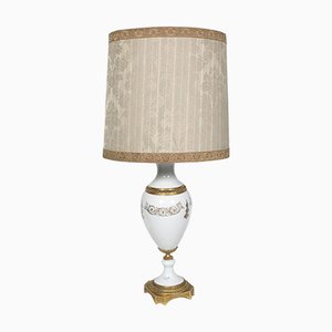 Bisque Porcelain and Gilded Bronze Table Lamp, 1930s