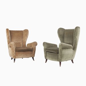 Set of Italian Lounge Chairs, 1950s