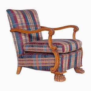 Vintage Czech Carved Armchair