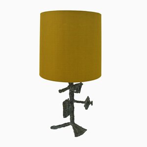 Brutalist Bronze Table Lamp by Arnold d'Altri, 1950s