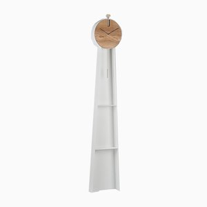 White OTTO Pendulum Clock by Leonardo Fortino for Formae