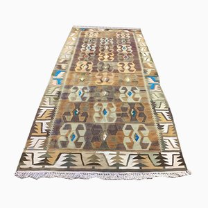 Alfombra Kilim turca vintage, años 50