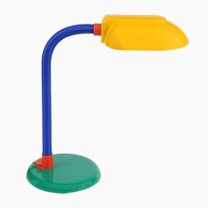 Farbige Vintage Schreibtischlampe, 1980er