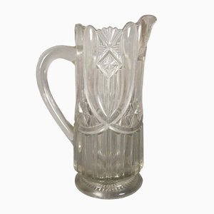 Art Nouveau Crystal Jug, 1900s