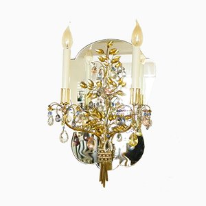 Verspiegelte Wandlampe von Oswald Haerdtl für JL Lobmeyr, 1950er