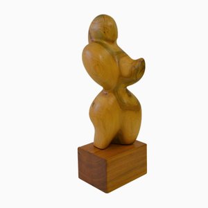 Holzskulptur von Rudolf Huber, 1978