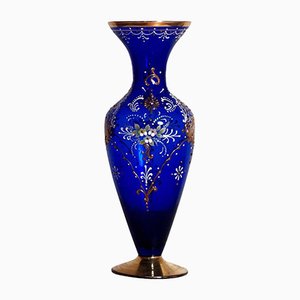 Antique Art Nouveau Murano Glass Amphora Vase