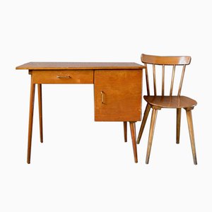 Scandinavian Desks Online At Pamono Vintage French Desk Chair Set From Baumann 1950s