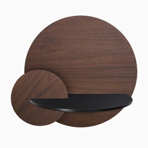 Table de Chevet Ronde Alba L par Daniel García Sánchez pour WOODENDOT