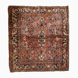 Square Vintage Middle Eastern Rug, 1920s