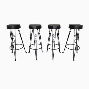 Tabourets de Bar Vintage, Allemagne, 1960s, Set de 4