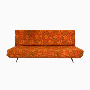 Sofá italiano vintage en naranja, años 60