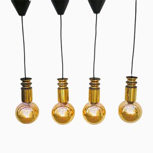 Vintage Pendant Lamps from Philips, 1960s, Set of 4