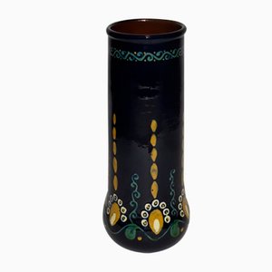Antique Slipware Vase by Alfred Kusche for Karlsruher Majolika