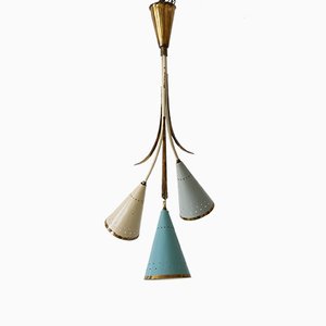 Mid-Century Sputnik Kronleuchter oder Hängelampe, 1950er