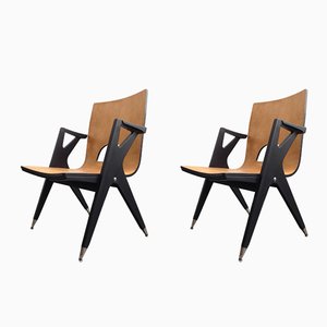 Fauteuils de Malatesta & Mason, 1950s, Set de 2