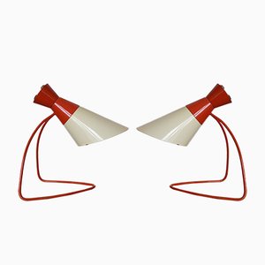Tischlampen von Josef Hůrka für Napako, 1960er, 2er Set