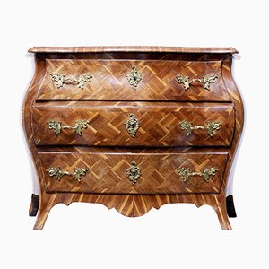 Commode Rococo du 18ème Siècle en Bois de Prunier