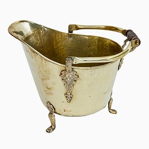 Antique Brass Coal Scuttle