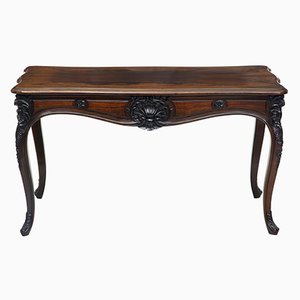 Antique Carved Rosewood Occasional Table