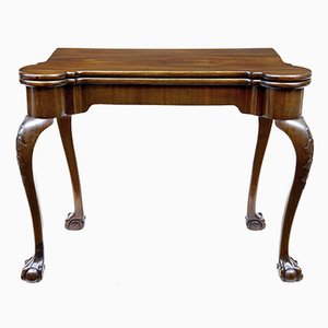 19th-Century Chippendale Style Mahogany Card Table