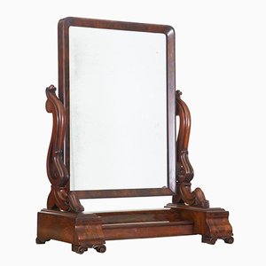 Specchio da toeletta vittoriano in mogano, XIX secolo