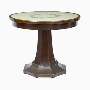 19th Century Oak & Copper Center Table