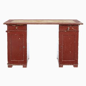 Bureau Piédestal Antique Rustique, Suède